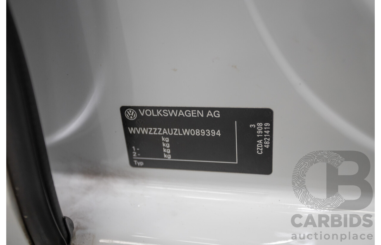 3/2020 Volkswagen Golf 110 TSI Trendline AU MY20 5d Hatchback Pure White Turbo 1.4L