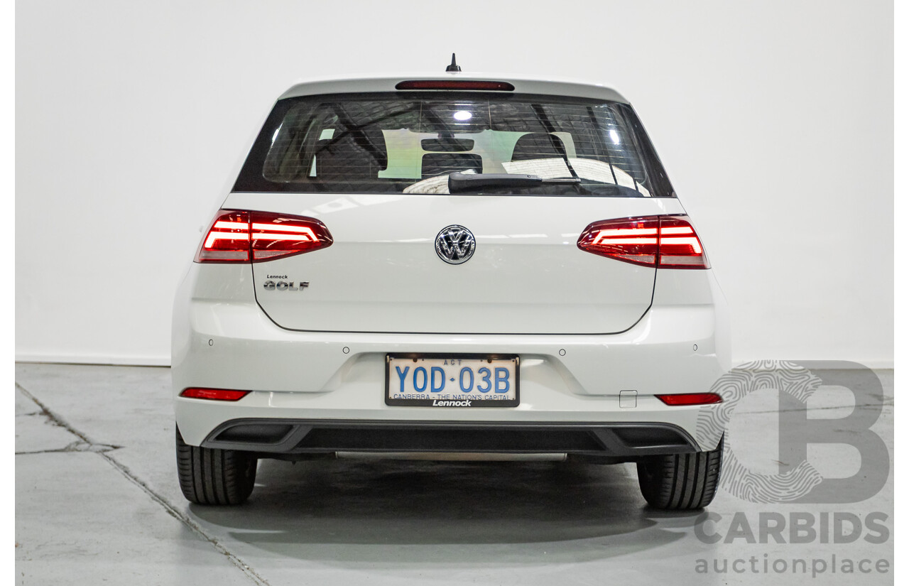 3/2020 Volkswagen Golf 110 TSI Trendline AU MY20 5d Hatchback Pure White Turbo 1.4L