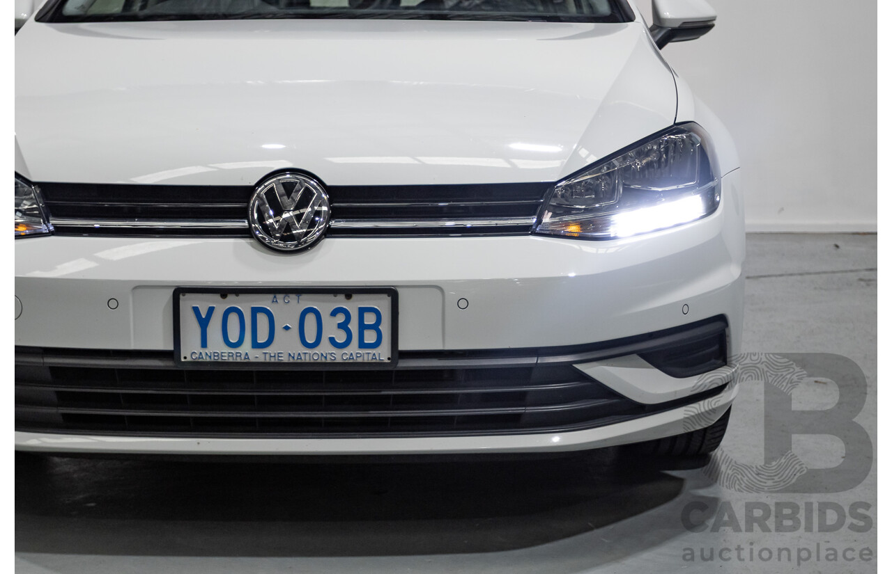 3/2020 Volkswagen Golf 110 TSI Trendline AU MY20 5d Hatchback Pure White Turbo 1.4L