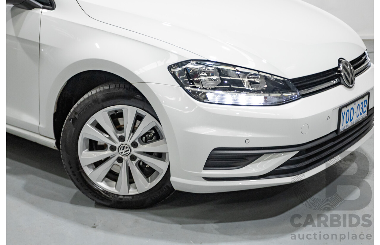 3/2020 Volkswagen Golf 110 TSI Trendline AU MY20 5d Hatchback Pure White Turbo 1.4L