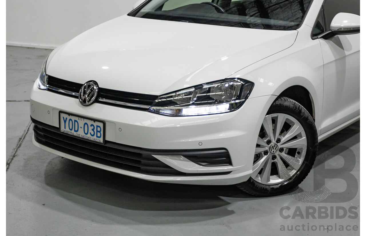 3/2020 Volkswagen Golf 110 TSI Trendline AU MY20 5d Hatchback Pure White Turbo 1.4L