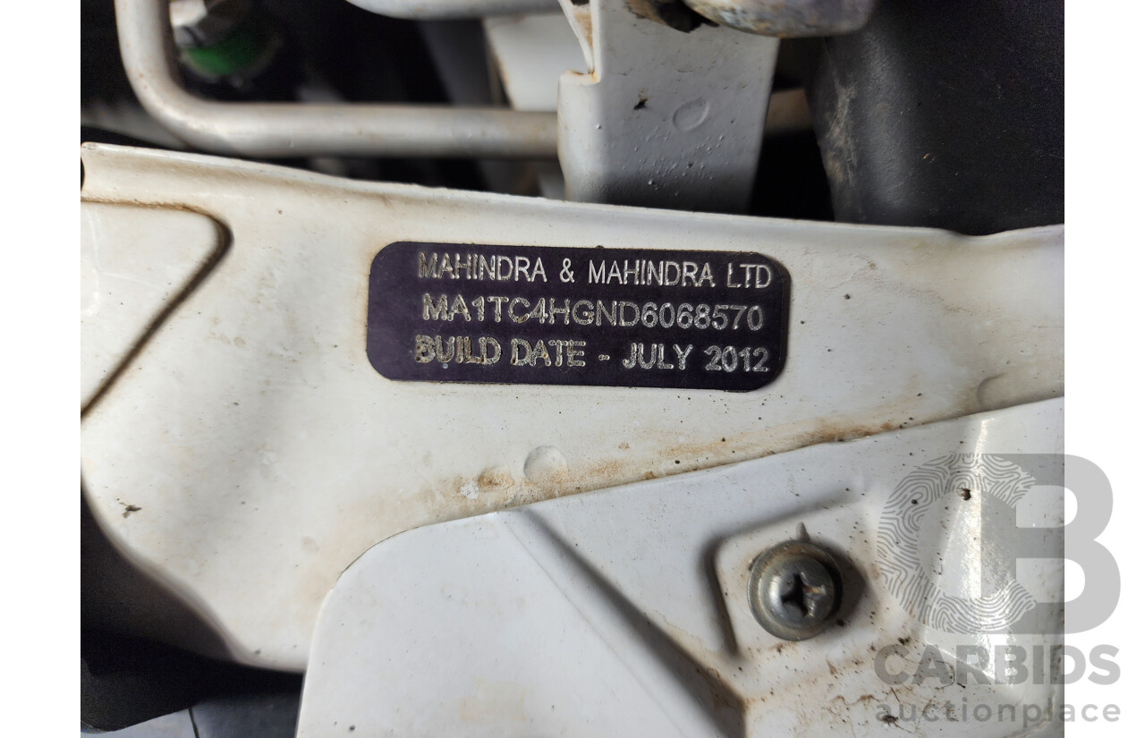 10/2012 Mahindra Pik-Up (4x4) S5 11 UPGRADE C/Chas White 2.2L