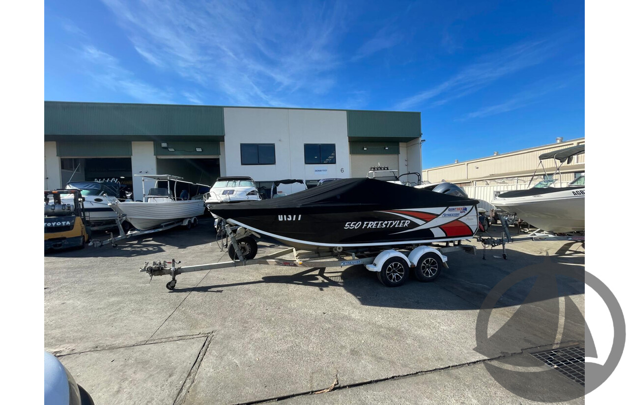 NO RESERVE - 2019 Quintrex 550 Freestyler, 130HP Yamaha 4 Stroke