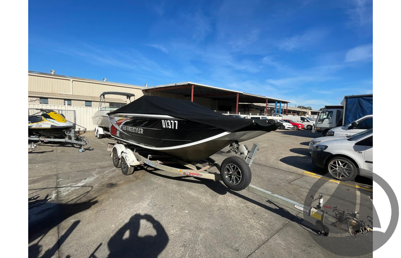 NO RESERVE - 2019 Quintrex 550 Freestyler, 130HP Yamaha 4 Stroke