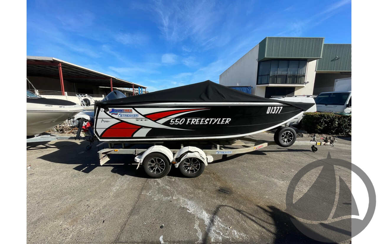NO RESERVE - 2019 Quintrex 550 Freestyler, 130HP Yamaha 4 Stroke