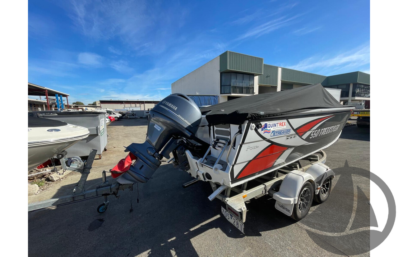NO RESERVE - 2019 Quintrex 550 Freestyler, 130HP Yamaha 4 Stroke