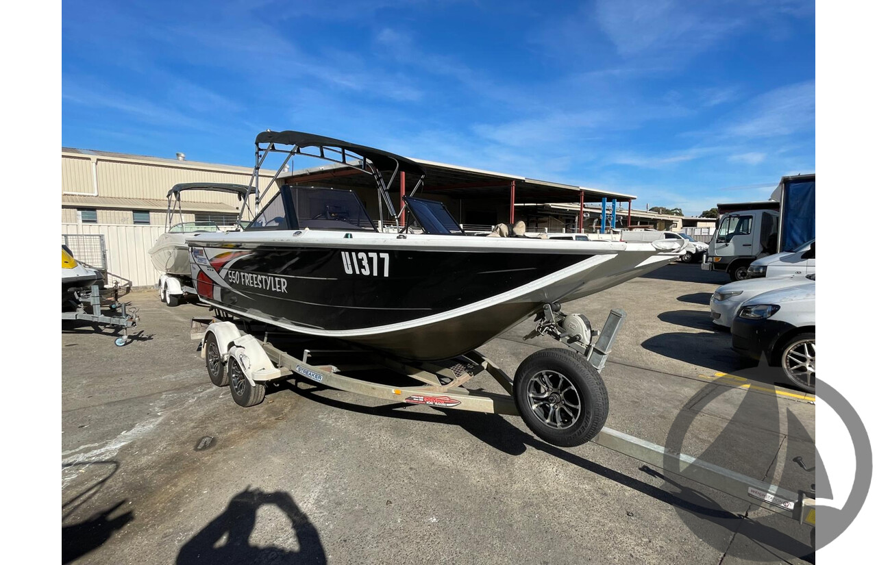NO RESERVE - 2019 Quintrex 550 Freestyler, 130HP Yamaha 4 Stroke