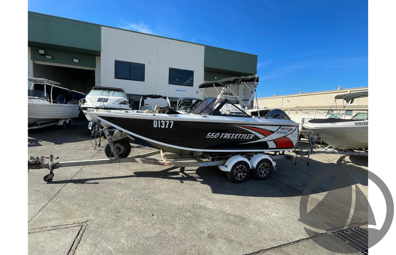 NO RESERVE - 2019 Quintrex 550 Freestyler, 130HP Yamaha 4 Stroke
