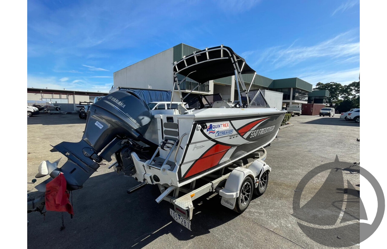NO RESERVE - 2019 Quintrex 550 Freestyler, 130HP Yamaha 4 Stroke