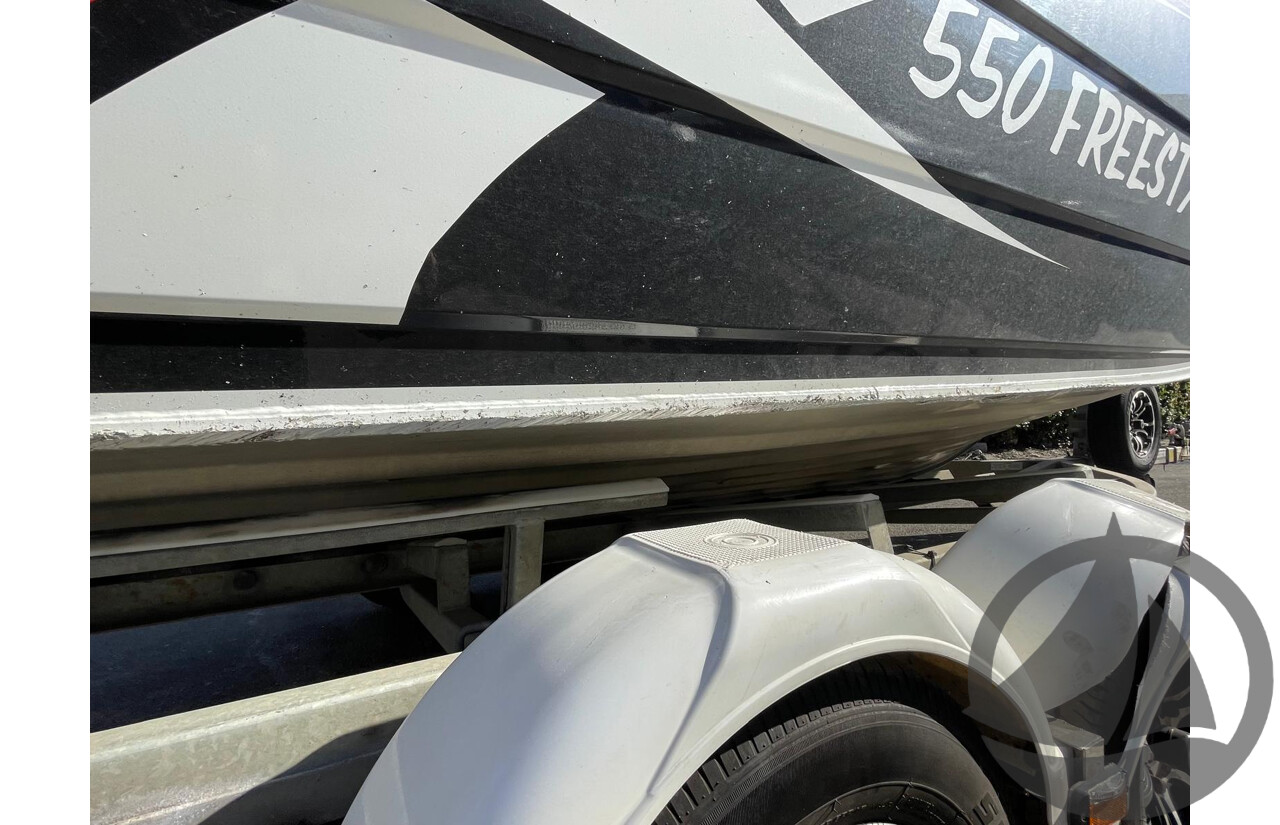 NO RESERVE - 2019 Quintrex 550 Freestyler, 130HP Yamaha 4 Stroke