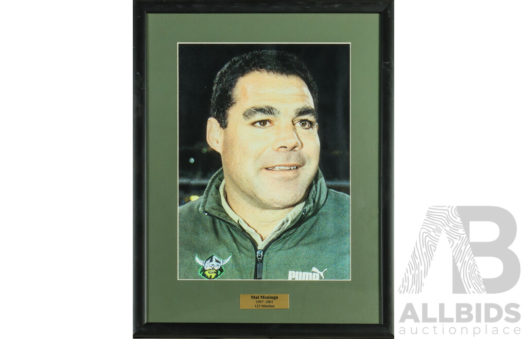 Framed Photo Print of Canberra Raiders Mal Meninga