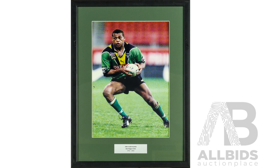 Framed Photo Print of Canberra Raiders Ken Nagus