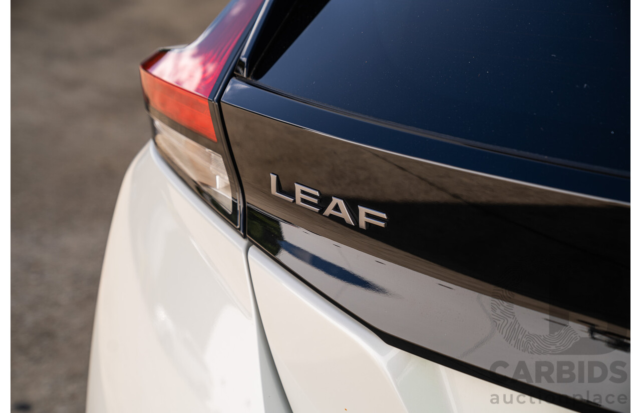 04/2023 Nissan Leaf EV ZE1 MY23 4d Hatchback Ivory Pearl White Battery Electric Vehicle 110kw