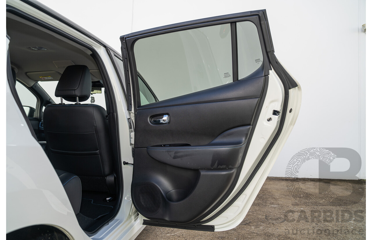 04/2023 Nissan Leaf EV ZE1 MY23 4d Hatchback Ivory Pearl White Battery Electric Vehicle 110kw