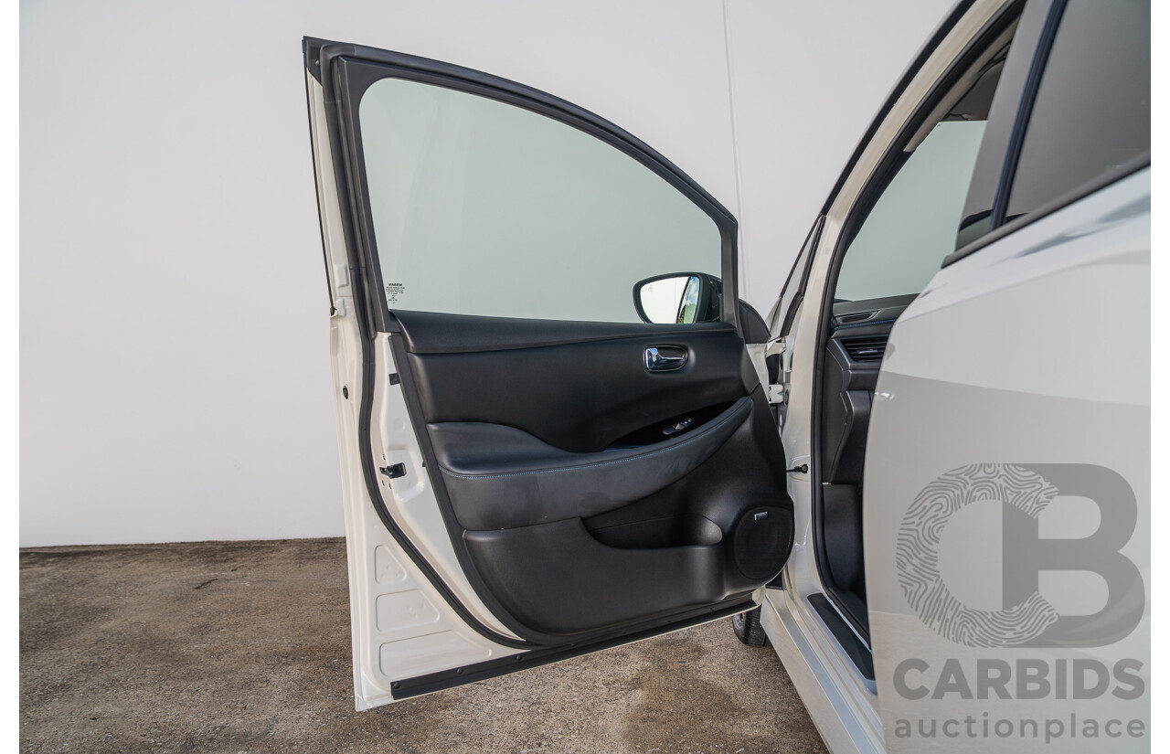 04/2023 Nissan Leaf EV ZE1 MY23 4d Hatchback Ivory Pearl White Battery Electric Vehicle 110kw