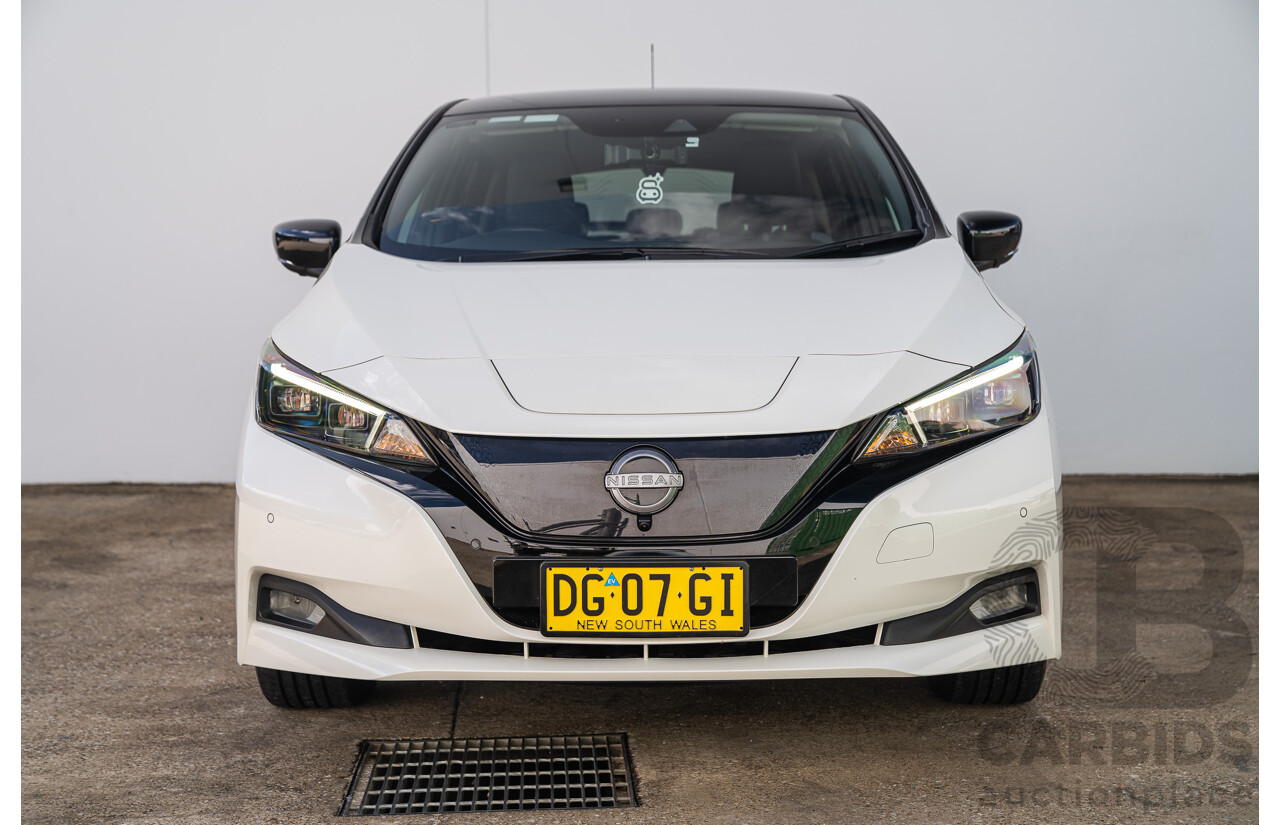 04/2023 Nissan Leaf EV ZE1 MY23 4d Hatchback Ivory Pearl White Battery Electric Vehicle 110kw