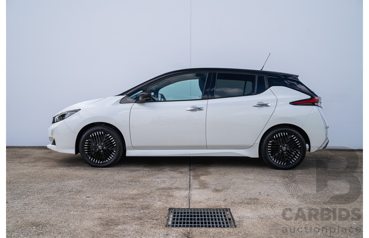 04/2023 Nissan Leaf EV ZE1 MY23 4d Hatchback Ivory Pearl White Battery Electric Vehicle 110kw