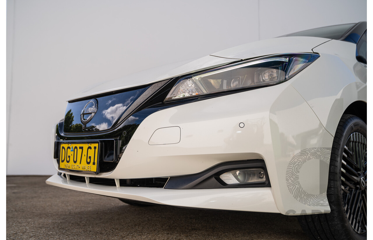 04/2023 Nissan Leaf EV ZE1 MY23 4d Hatchback Ivory Pearl White Battery Electric Vehicle 110kw
