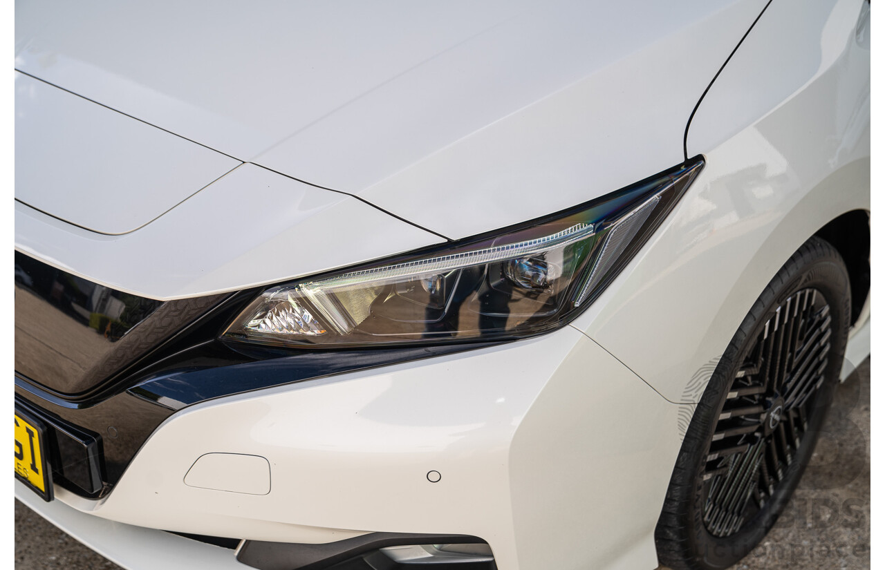 04/2023 Nissan Leaf EV ZE1 MY23 4d Hatchback Ivory Pearl White Battery Electric Vehicle 110kw
