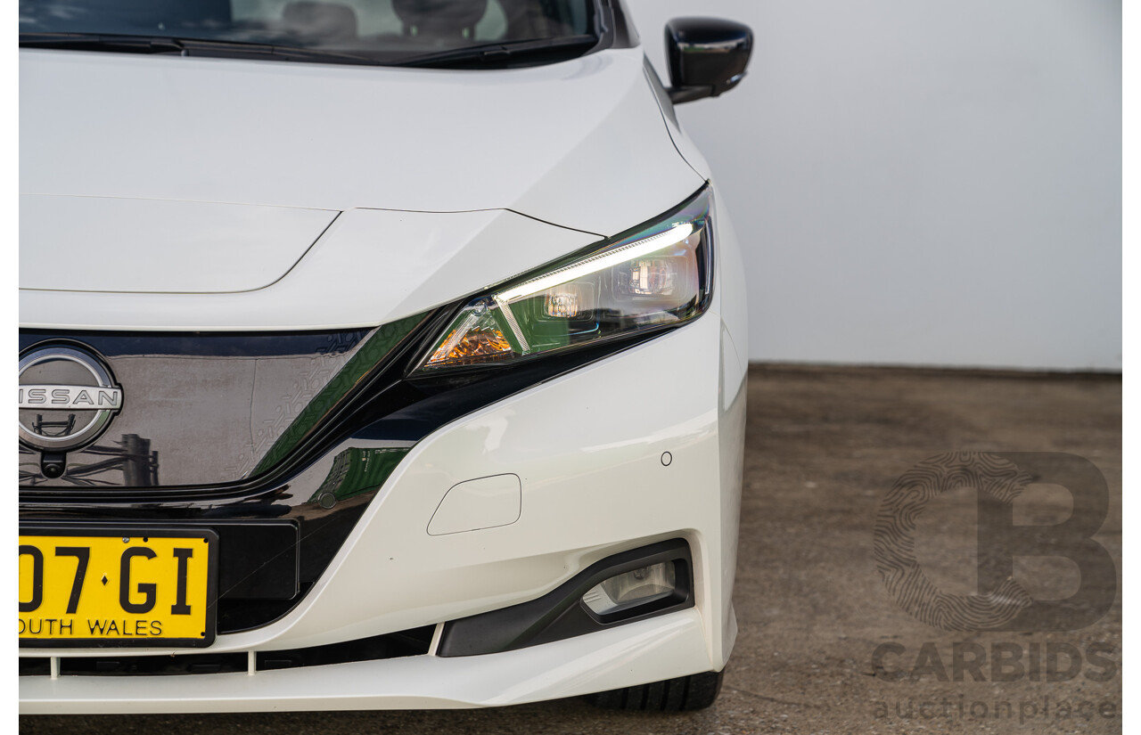 04/2023 Nissan Leaf EV ZE1 MY23 4d Hatchback Ivory Pearl White Battery Electric Vehicle 110kw