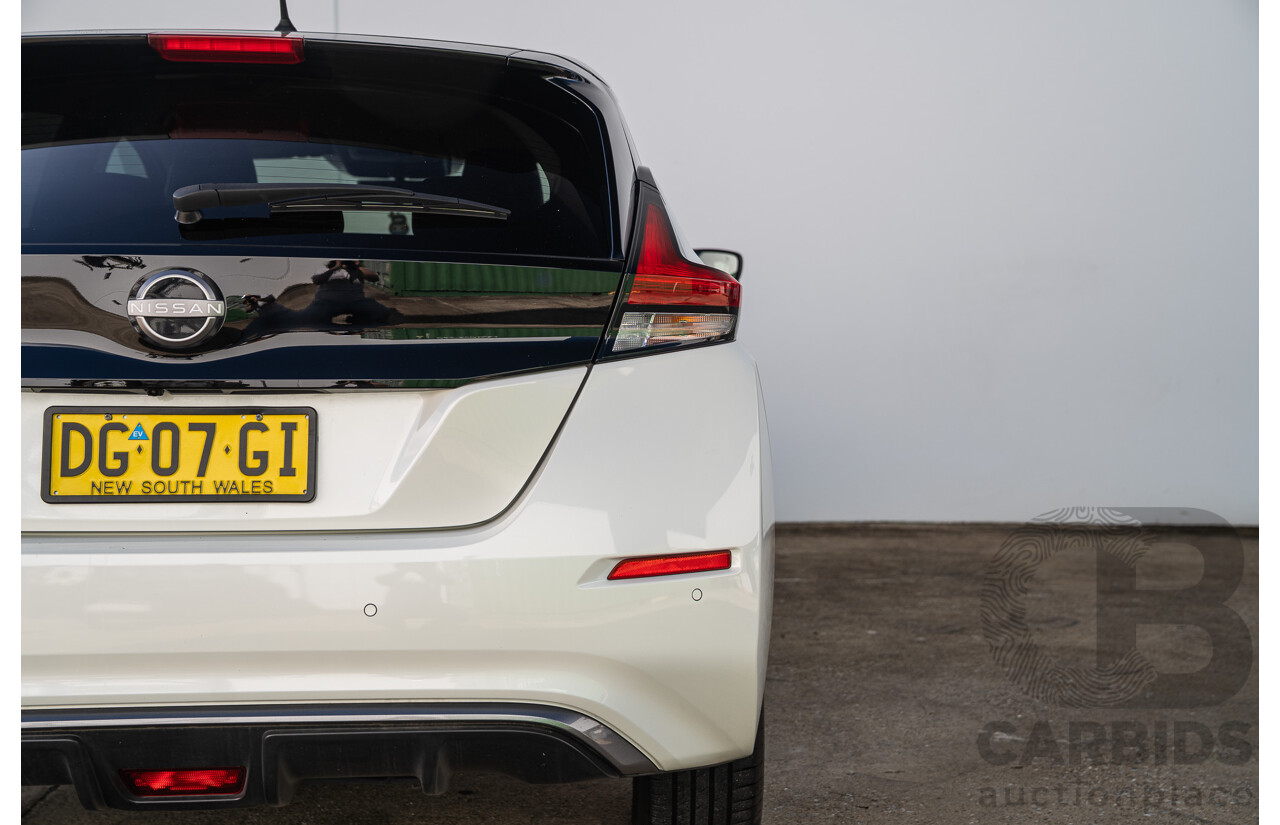 04/2023 Nissan Leaf EV ZE1 MY23 4d Hatchback Ivory Pearl White Battery Electric Vehicle 110kw