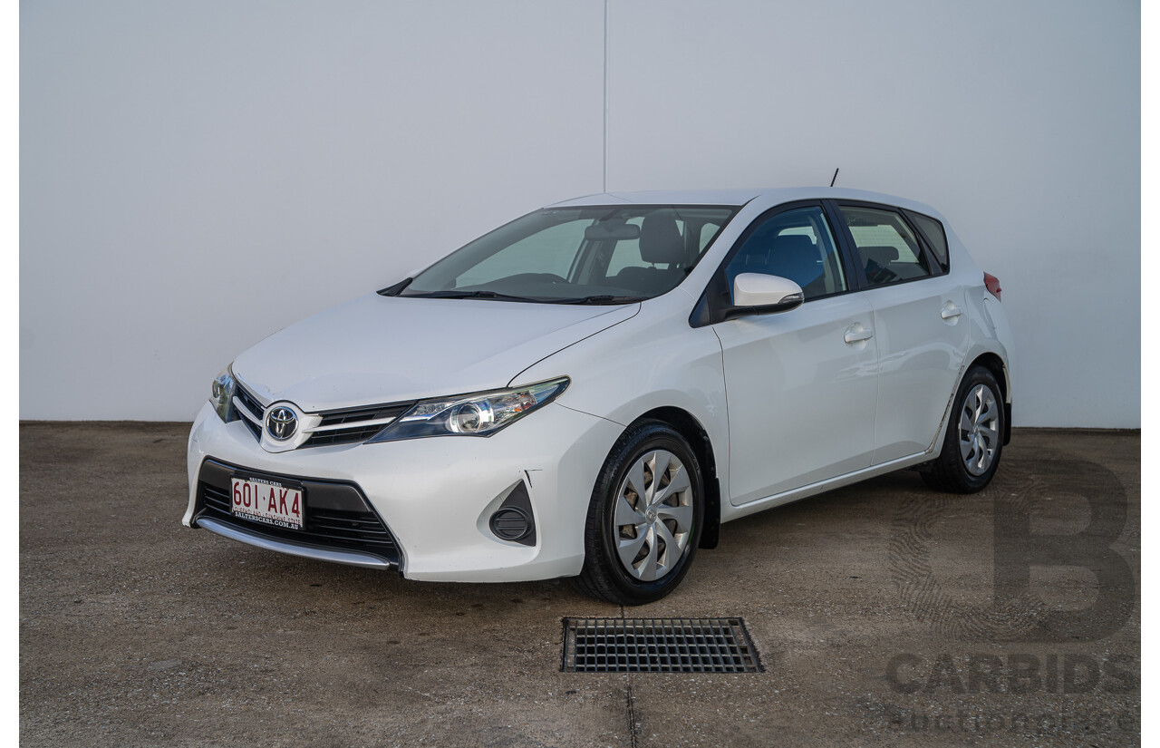 3/2015 Toyota Corolla Ascent ZRE172R 4d Sedan Glacier White 1.8L