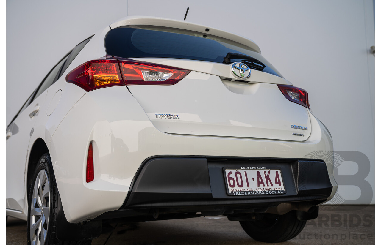 3/2015 Toyota Corolla Ascent ZRE172R 4d Sedan Glacier White 1.8L