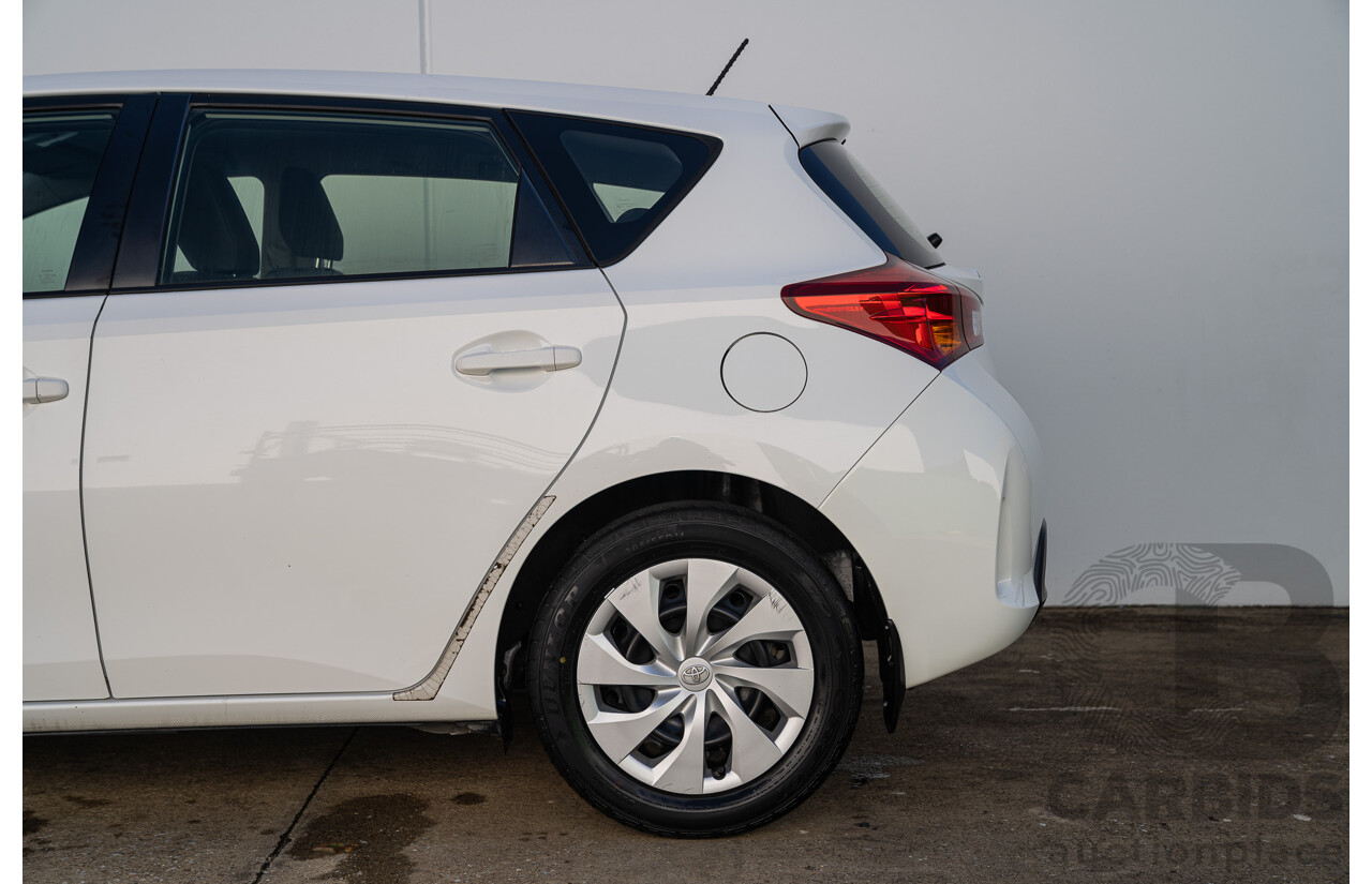 3/2015 Toyota Corolla Ascent ZRE172R 4d Sedan Glacier White 1.8L