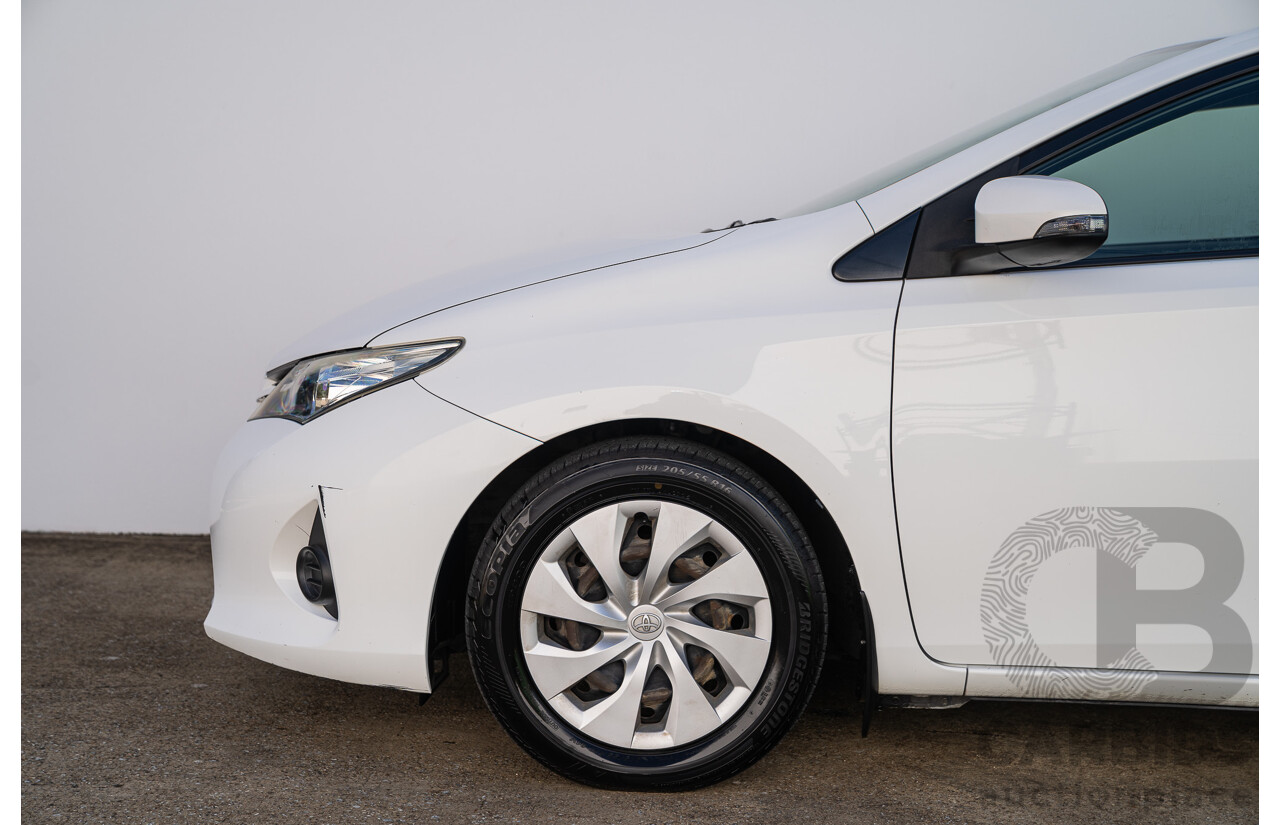 3/2015 Toyota Corolla Ascent ZRE172R 4d Sedan Glacier White 1.8L