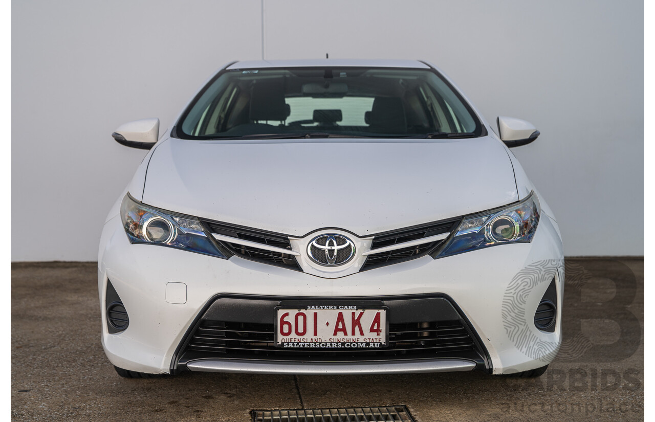 3/2015 Toyota Corolla Ascent ZRE172R 4d Sedan Glacier White 1.8L