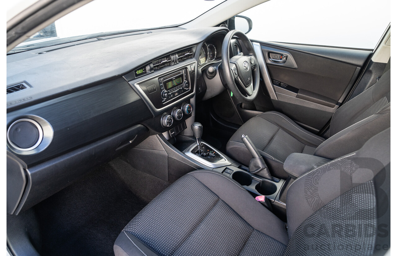 3/2015 Toyota Corolla Ascent ZRE172R 4d Sedan Glacier White 1.8L