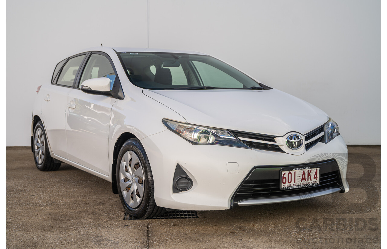 3/2015 Toyota Corolla Ascent ZRE172R 4d Sedan Glacier White 1.8L