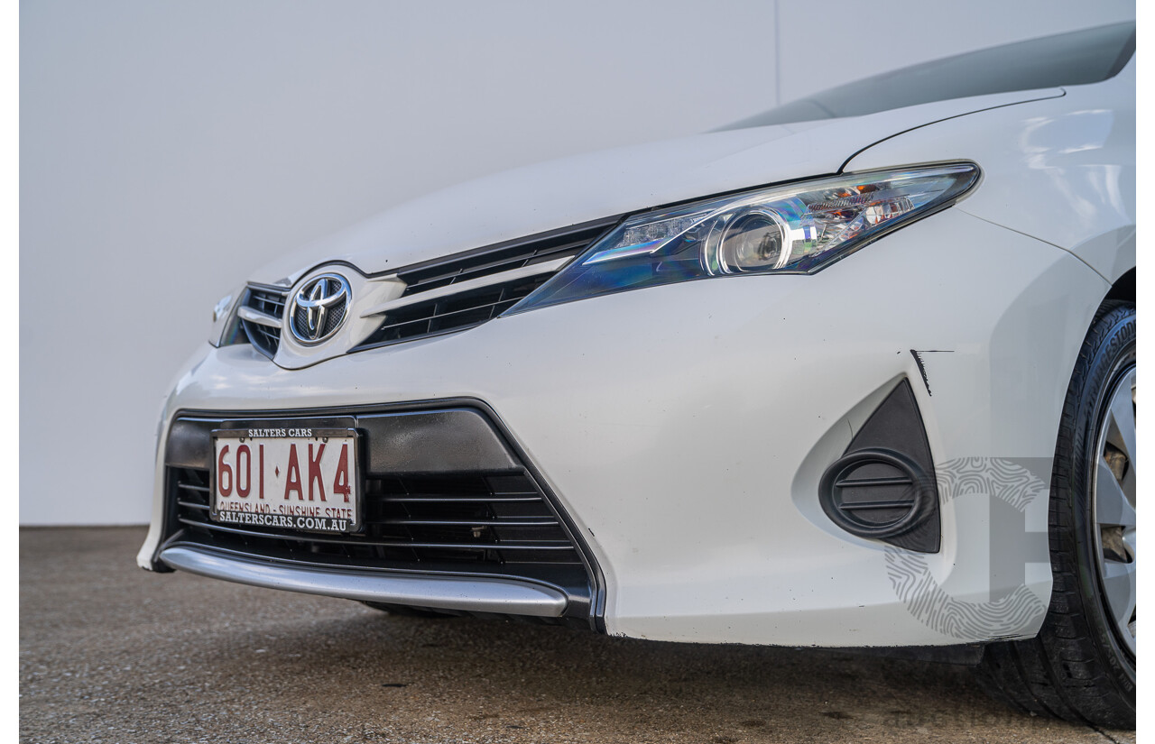 3/2015 Toyota Corolla Ascent ZRE172R 4d Sedan Glacier White 1.8L