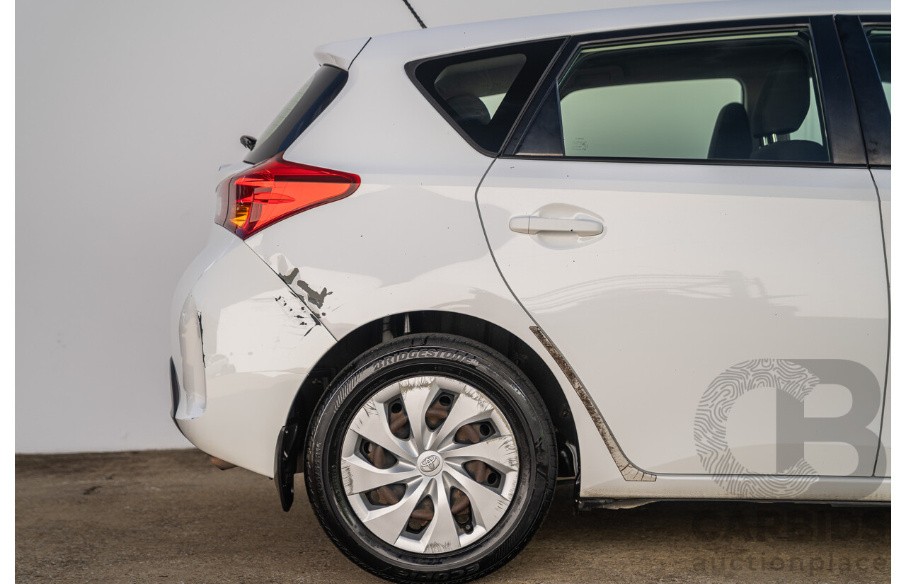 3/2015 Toyota Corolla Ascent ZRE172R 4d Sedan Glacier White 1.8L