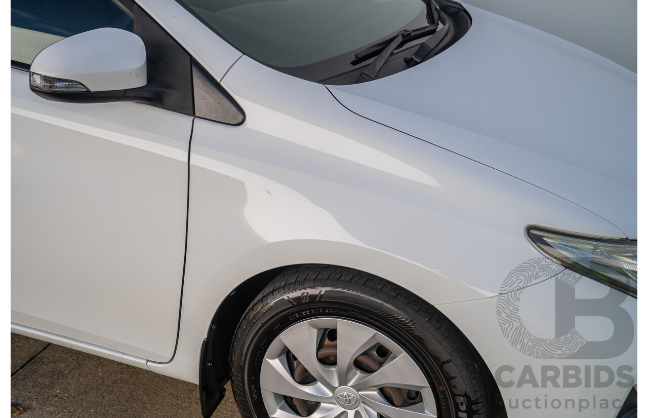 3/2015 Toyota Corolla Ascent ZRE172R 4d Sedan Glacier White 1.8L