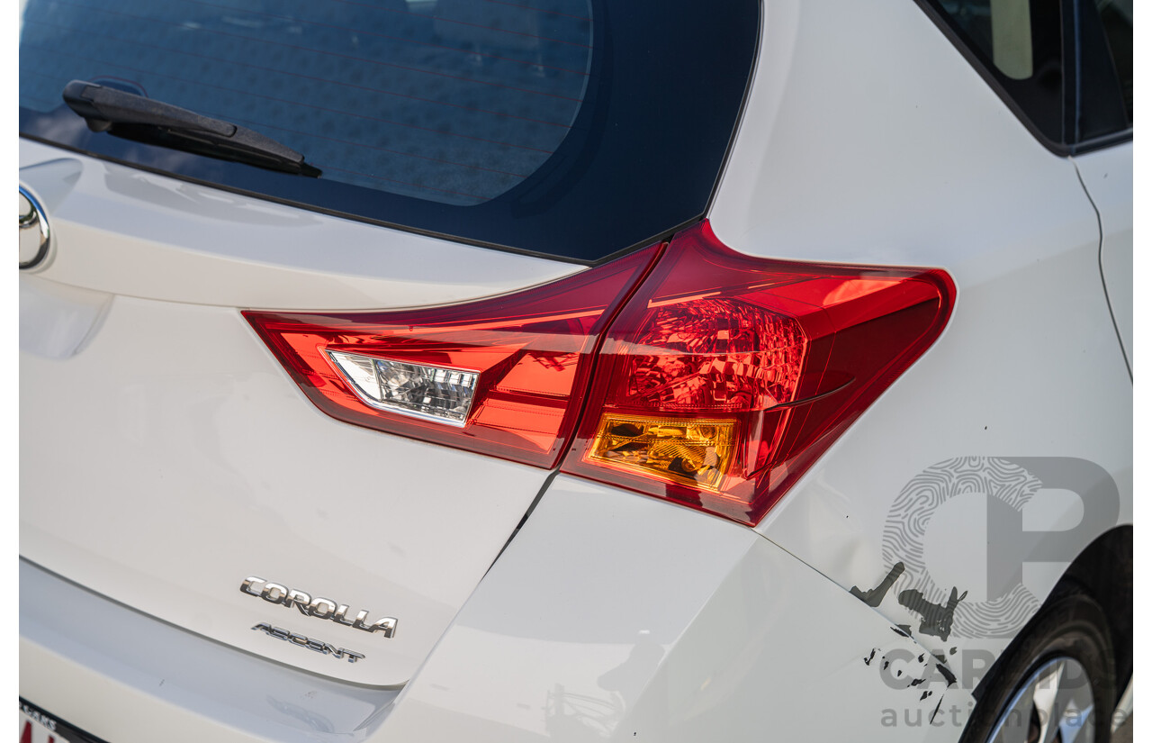 3/2015 Toyota Corolla Ascent ZRE172R 4d Sedan Glacier White 1.8L