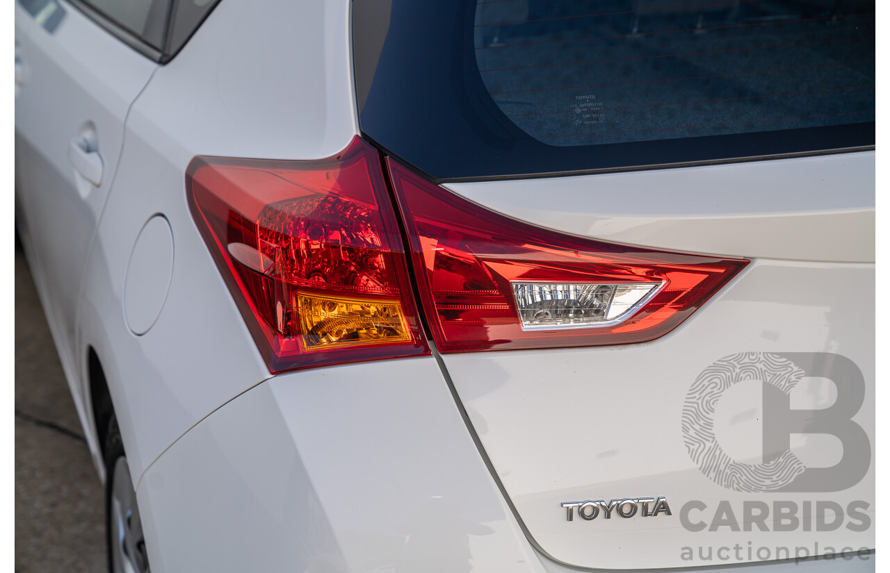 3/2015 Toyota Corolla Ascent ZRE172R 4d Sedan Glacier White 1.8L