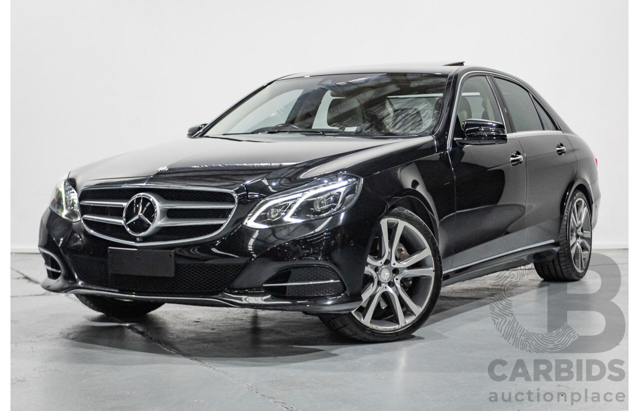 12/2015 Mercedes-Benz E400 212 MY15 4d Sedan Obsidian Black Metallic Twin Turbo V6 3.0L