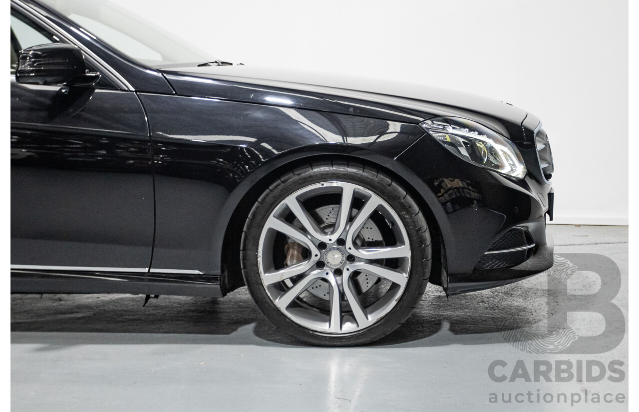 12/2015 Mercedes-Benz E400 212 MY15 4d Sedan Obsidian Black Metallic Twin Turbo V6 3.0L