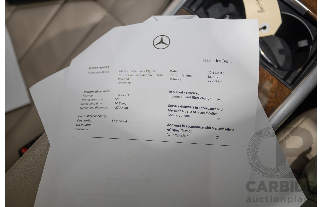 12/2015 Mercedes-Benz E400 212 MY15 4d Sedan Obsidian Black Metallic Twin Turbo V6 3.0L