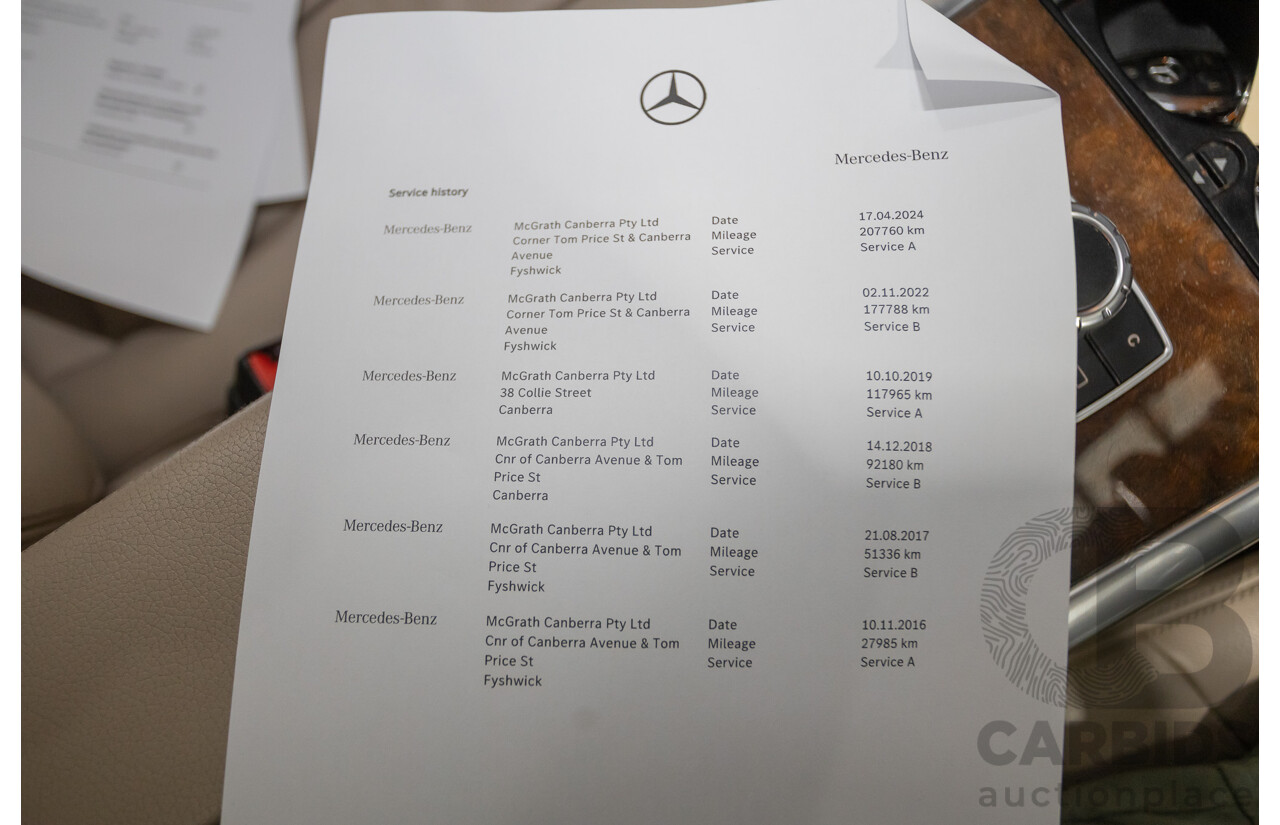 12/2015 Mercedes-Benz E400 212 MY15 4d Sedan Obsidian Black Metallic Twin Turbo V6 3.0L