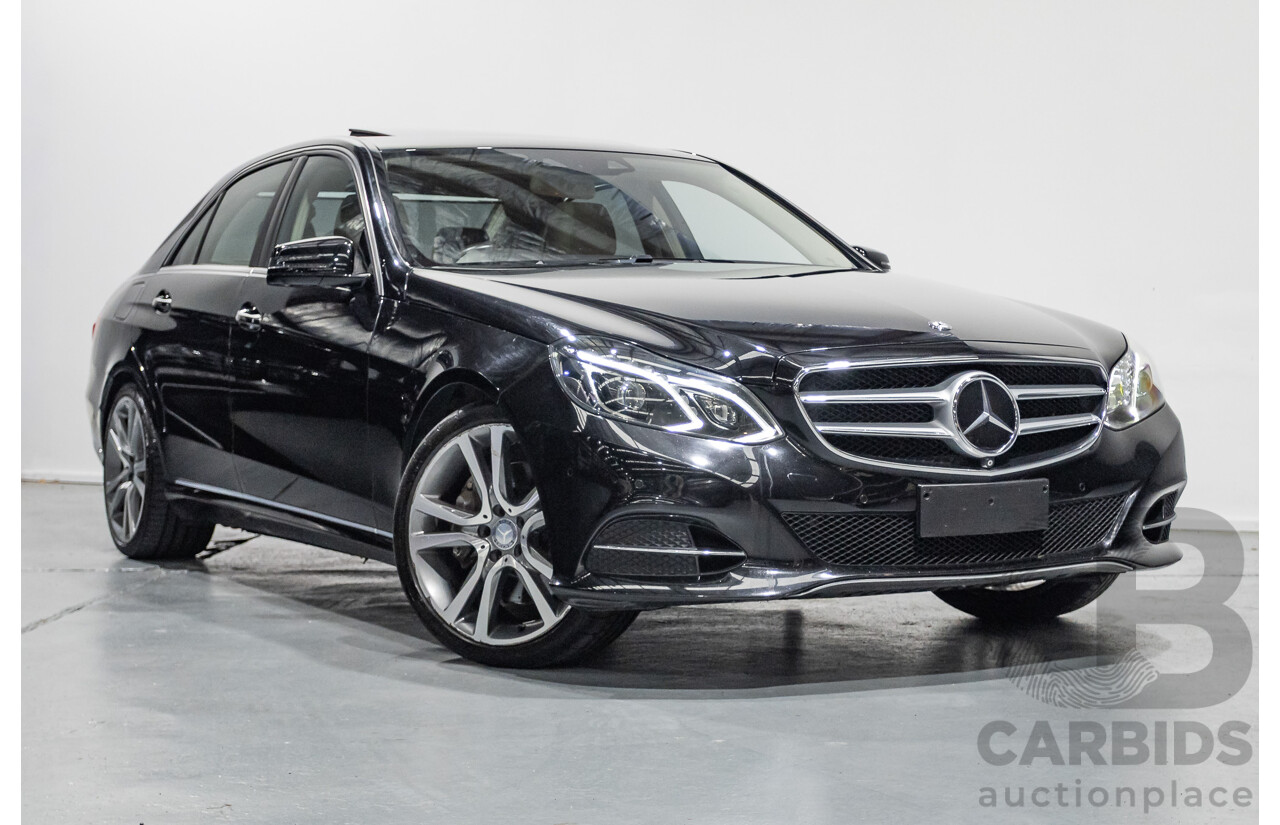 12/2015 Mercedes-Benz E400 212 MY15 4d Sedan Obsidian Black Metallic Twin Turbo V6 3.0L