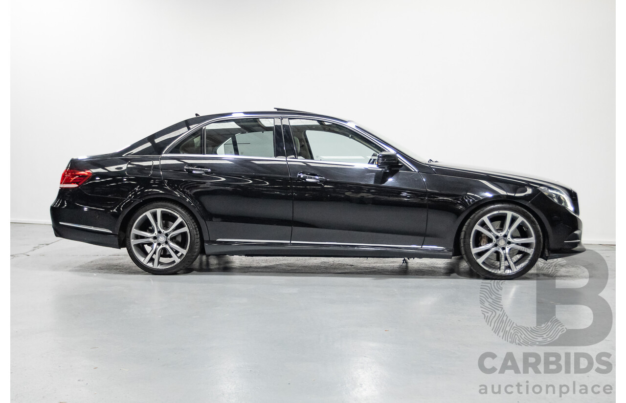 12/2015 Mercedes-Benz E400 212 MY15 4d Sedan Obsidian Black Metallic Twin Turbo V6 3.0L
