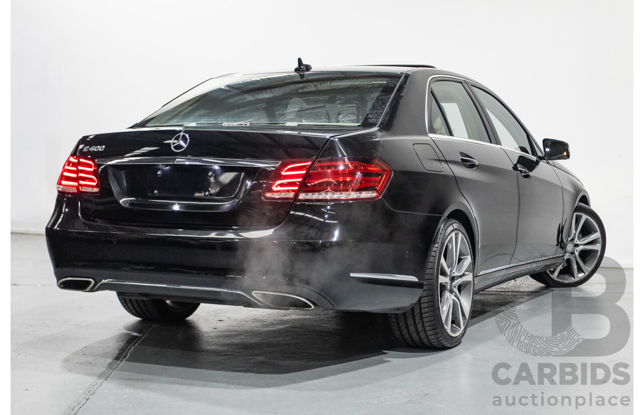 12/2015 Mercedes-Benz E400 212 MY15 4d Sedan Obsidian Black Metallic Twin Turbo V6 3.0L