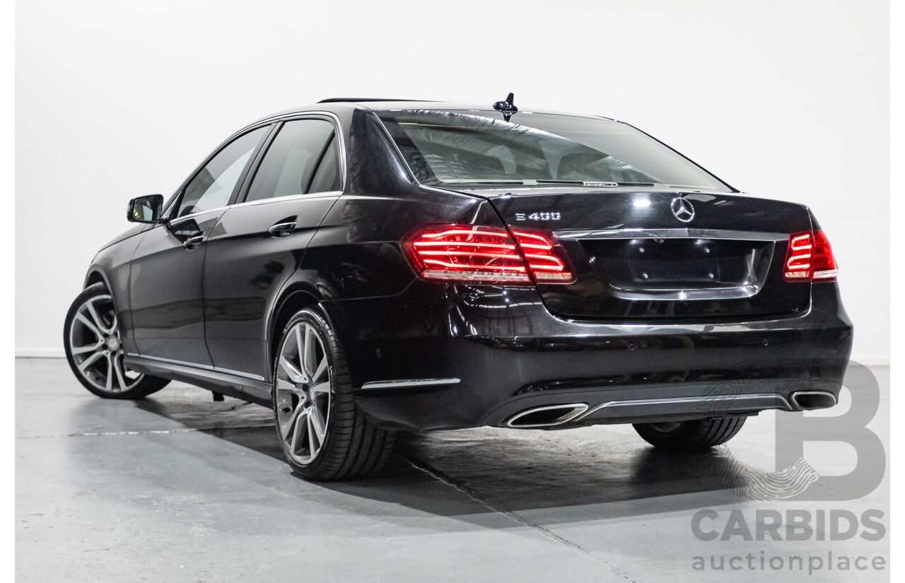12/2015 Mercedes-Benz E400 212 MY15 4d Sedan Obsidian Black Metallic Twin Turbo V6 3.0L