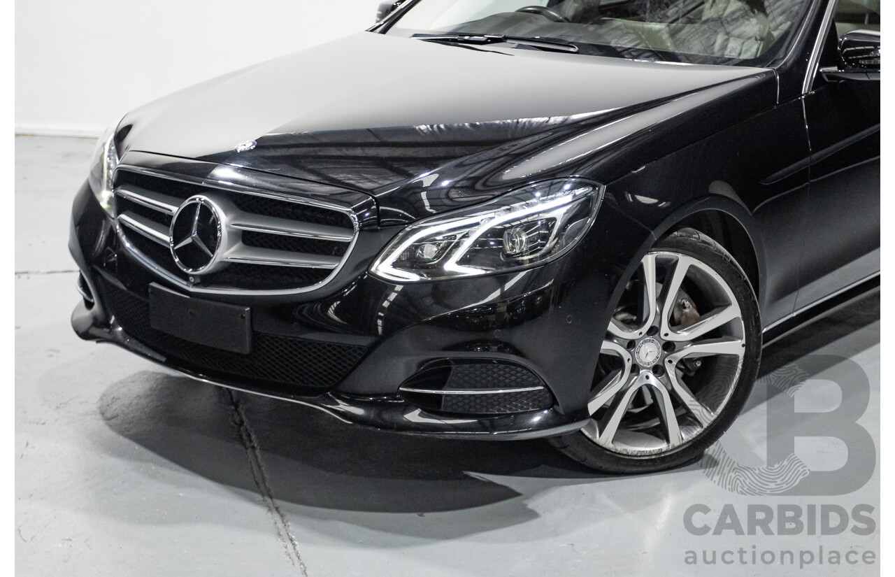 12/2015 Mercedes-Benz E400 212 MY15 4d Sedan Obsidian Black Metallic Twin Turbo V6 3.0L