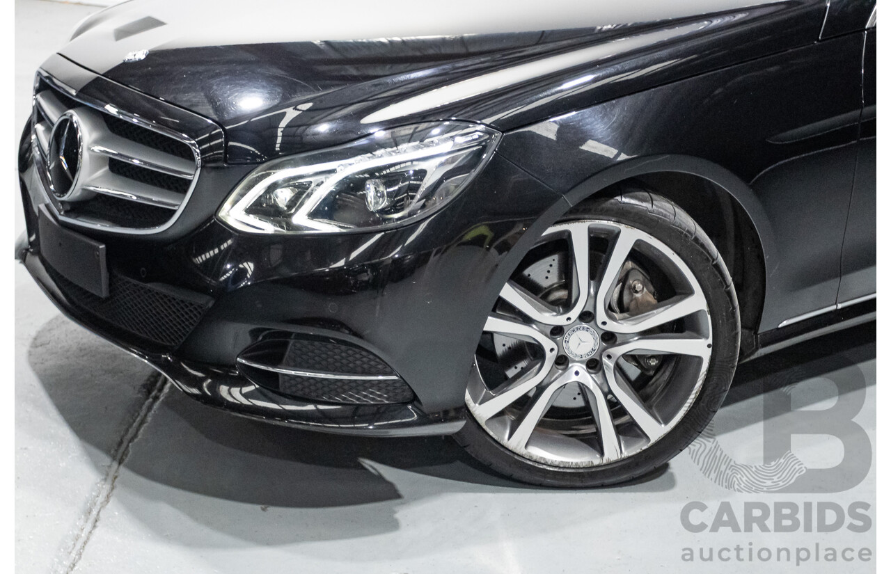 12/2015 Mercedes-Benz E400 212 MY15 4d Sedan Obsidian Black Metallic Twin Turbo V6 3.0L