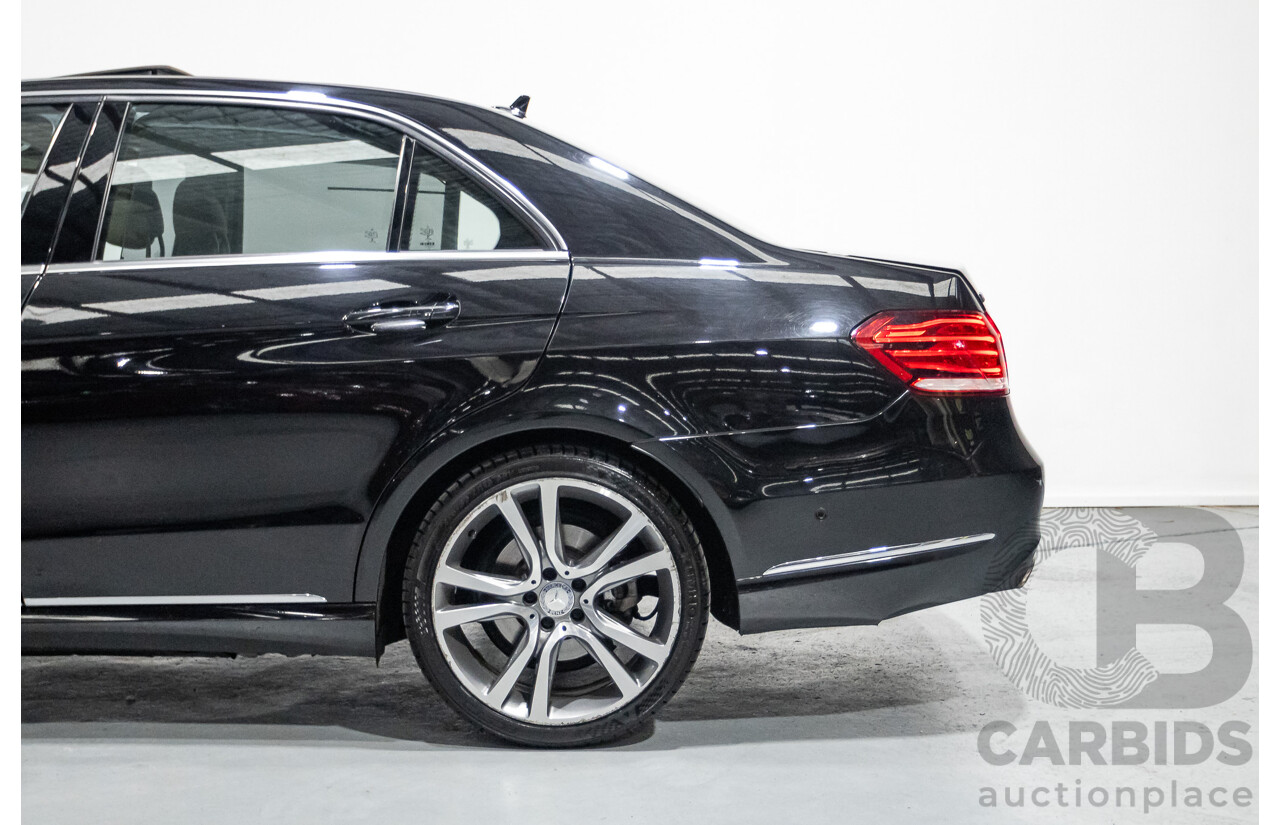 12/2015 Mercedes-Benz E400 212 MY15 4d Sedan Obsidian Black Metallic Twin Turbo V6 3.0L