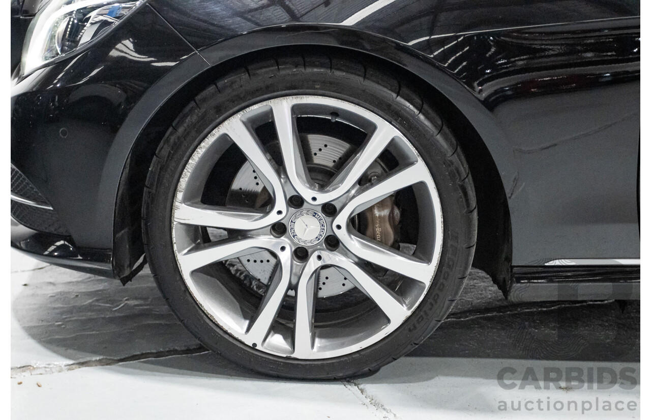 12/2015 Mercedes-Benz E400 212 MY15 4d Sedan Obsidian Black Metallic Twin Turbo V6 3.0L