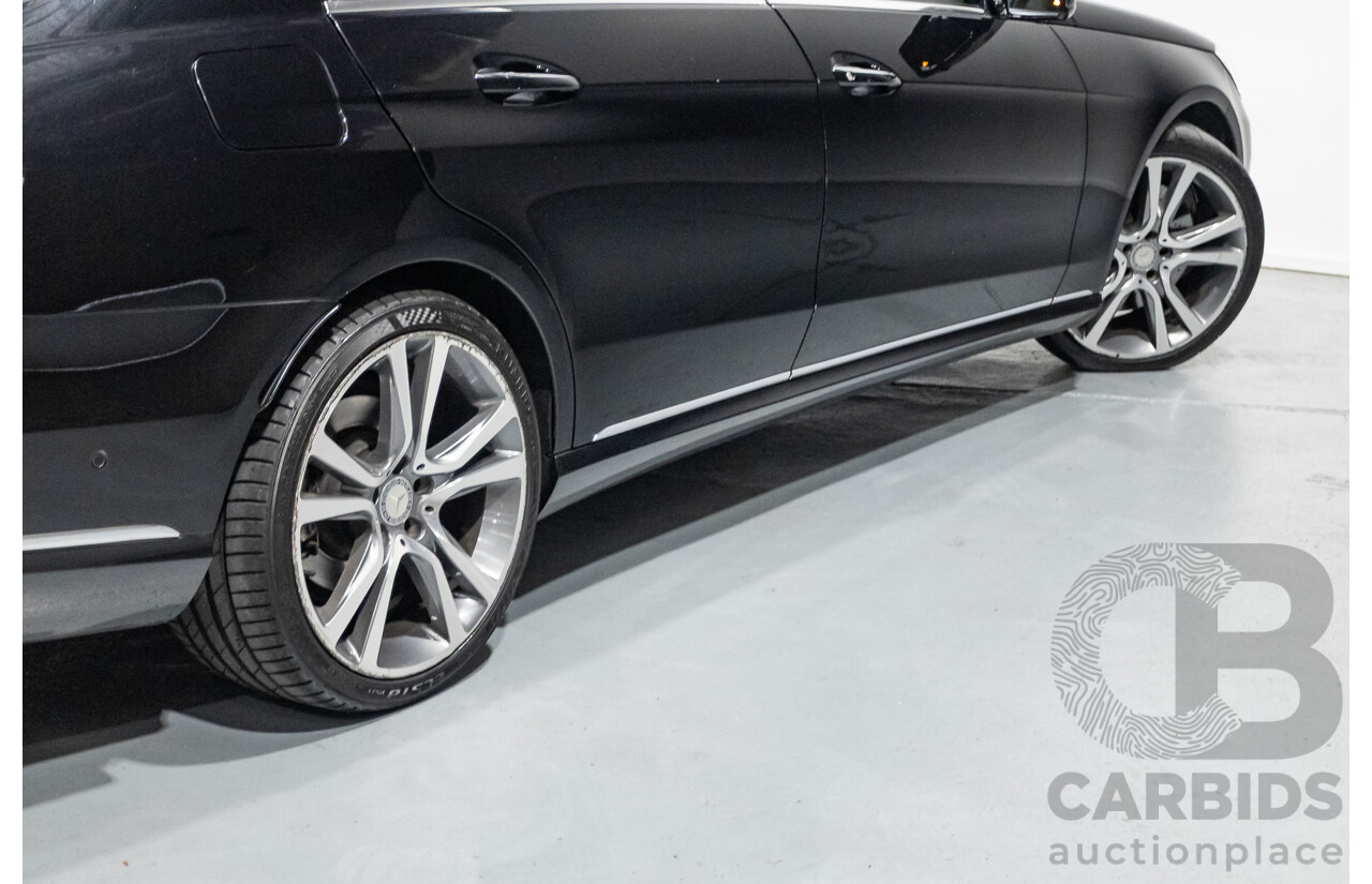 12/2015 Mercedes-Benz E400 212 MY15 4d Sedan Obsidian Black Metallic Twin Turbo V6 3.0L